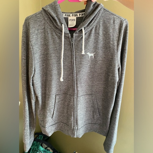 PINK Victoria's Secret Sweaters - PINK zip-up hoodie